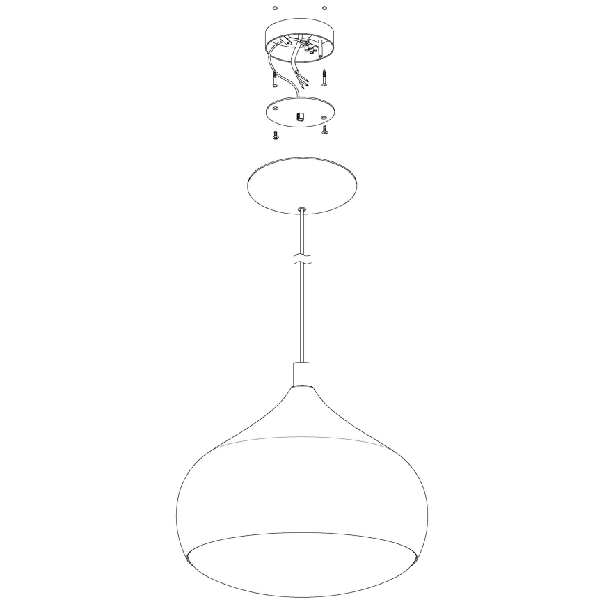 Eglo - LED Ściemnialny żyrandol na lince COMBA-C LED/18W/230V