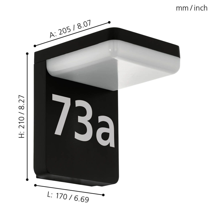 Eglo - LED Numer domu LED/11W/230V IP44