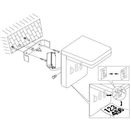 Eglo - LED Numer domu LED/11W/230V IP44