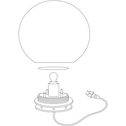Eglo 98106 - Lampa zewnętrzna LED RGBW MONTEROLO-C 1xLED/9W/230V IP65 Ø390