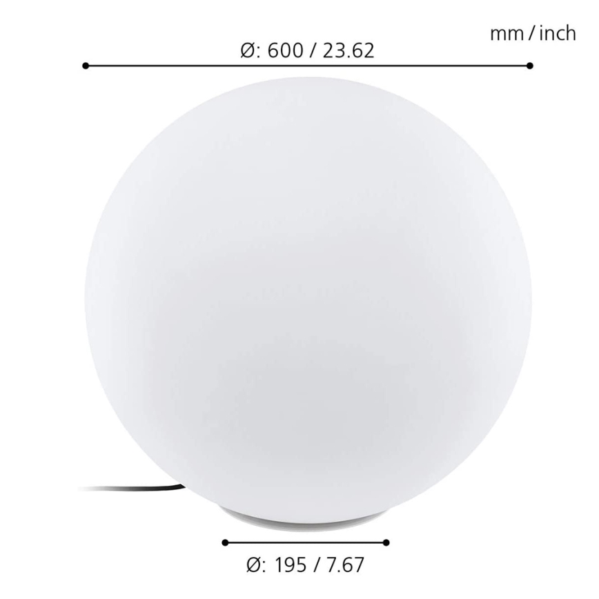 Eglo 98108 - Lampa zewnętrzna LED RGBW MONTEROLO-C LED/9W/230V IP65 śr. 600 mm