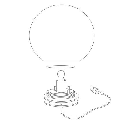 Eglo 98108 - Lampa zewnętrzna LED RGBW MONTEROLO-C LED/9W/230V IP65 śr. 600 mm