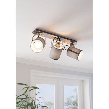 Eglo 98141 - Oprawa punktowa VILLABATE 3xE27/10W/230V