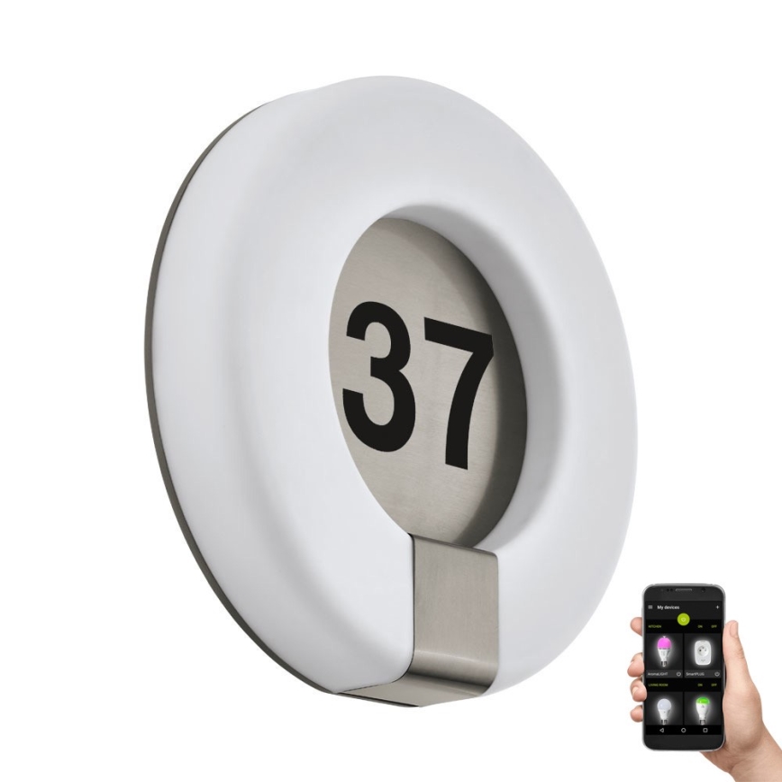 Eglo 98145 - LED RGB Numer domu MARCHESA-C LED/15W/230V IP44