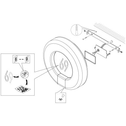 Eglo 98145 - LED Podświetlany numer domu MARCHESA-C LED/15W/230V IP44