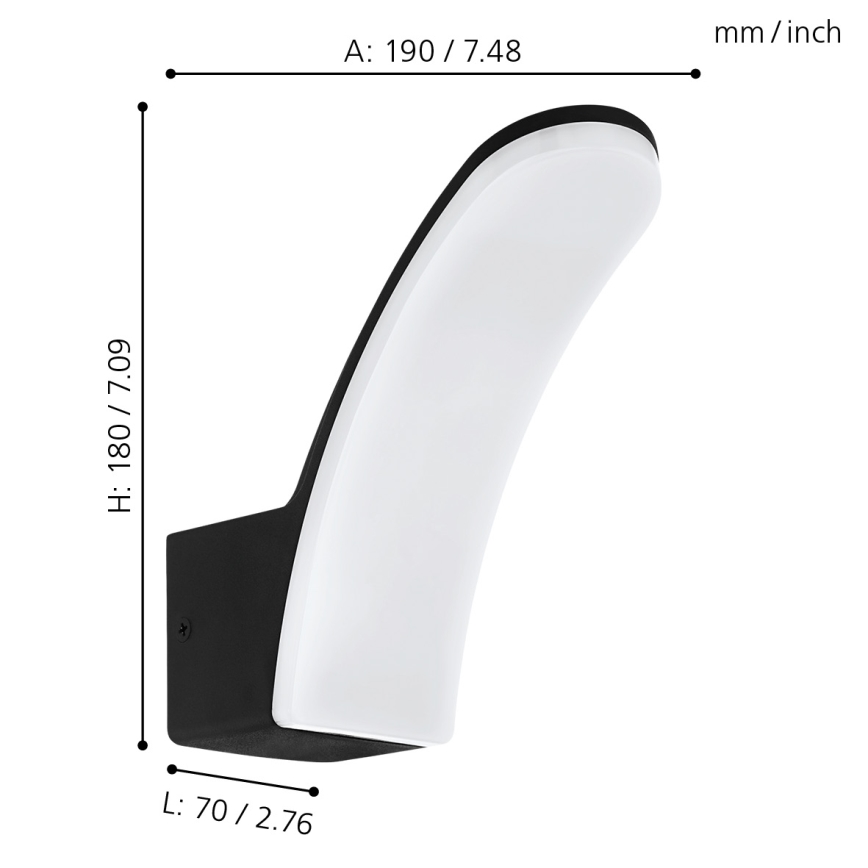 Eglo - LED Kinkiet zewnętrzny LED/11W/230V IP44