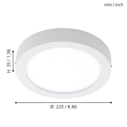 Eglo - LED Ściemnialne oświetlenie zewnętrzne ARGOLIS-C LED/16,5W/230V IP44