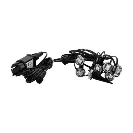 Eglo - LED zewnętrzny łańcuch dekoracyjny 9xLED 10m IP65 ciepła biel