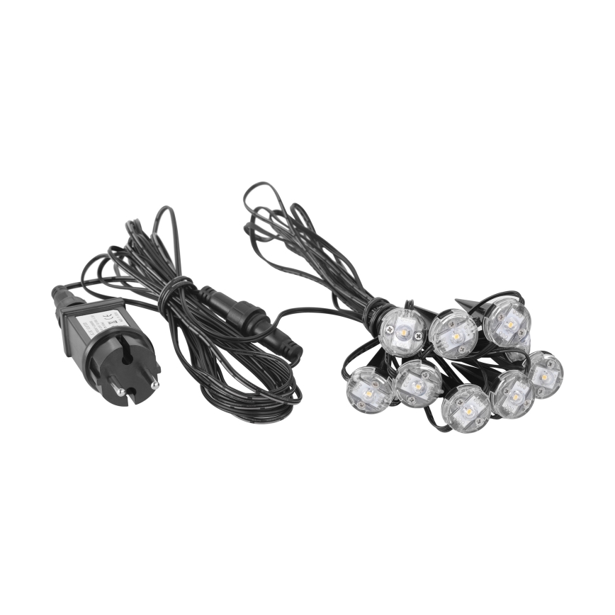 Eglo - LED zewnętrzny łańcuch dekoracyjny 9xLED 10m IP65 ciepła biel