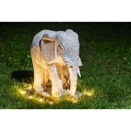 Eglo - Zewnętrzny łańcuch dekoracyjny LED 9xLED 10m IP65 ciepła biel