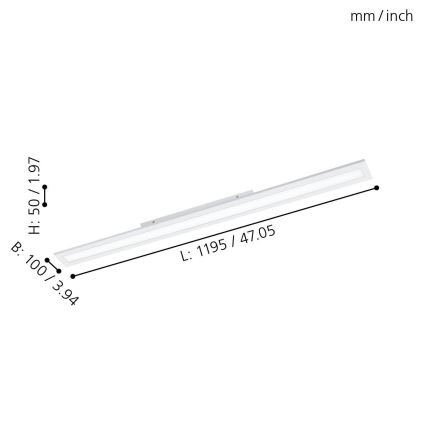 Eglo - LED Panel ściemnialny LED/30W/230V + pilot