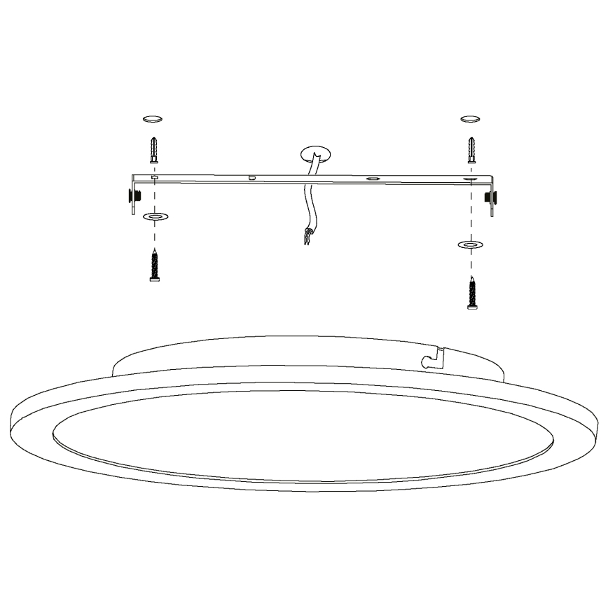 Eglo - LED Plafon ściemnialny LED/19,5W/230V + pilot