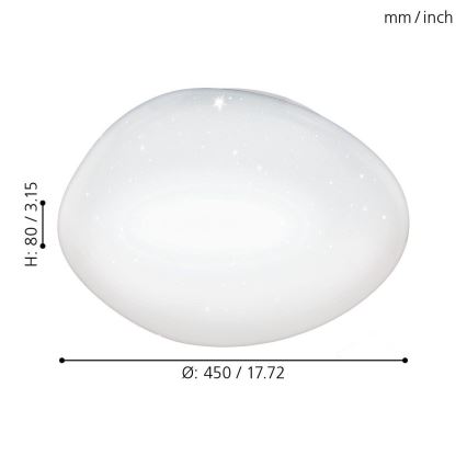 Eglo - LED Plafon ściemnialny LED/24W/230V + ZS