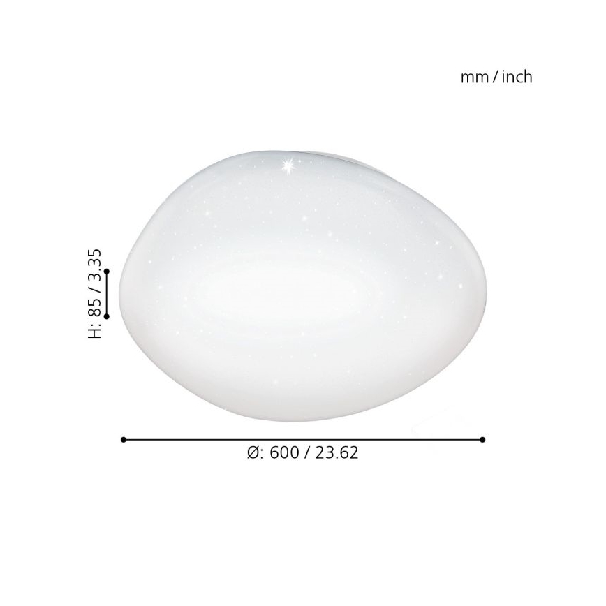 Eglo - LED Plafon ściemnialny LED/36W/230V + pilot