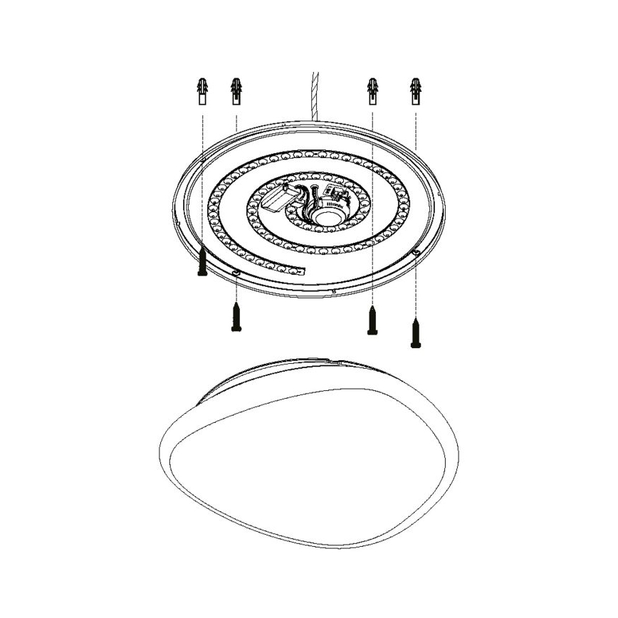 Eglo - LED Plafon ściemnialny LED/36W/230V + pilot
