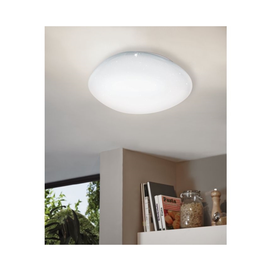 Eglo 98228 - ściemnialna oprawa sufitowa LED SILERAS-A LED/36W/230V śr. 60 cm + pilot zdalnego sterowania