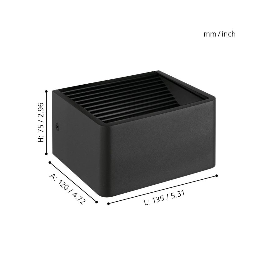 Eglo - LED Kinkiet zewnętrzny LED/6W/230V IP44