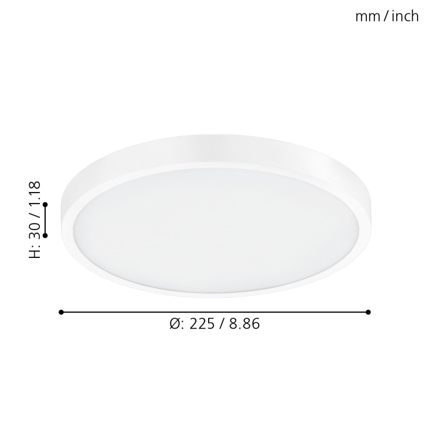 Eglo - LED Plafon ściemnialny LED/14W/230V +pilot