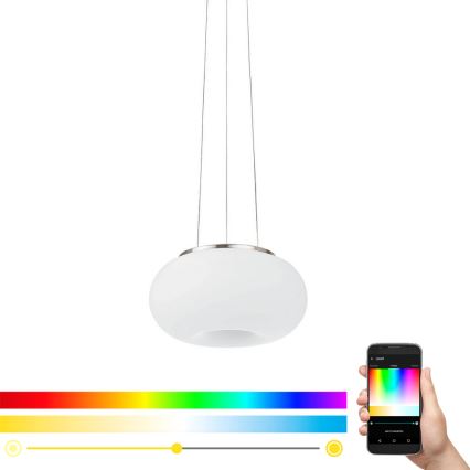 Eglo - LED RGB Ściemnialny żyrandol na lince OPTICA-C LED/21W/230V śr. 37,5 cm