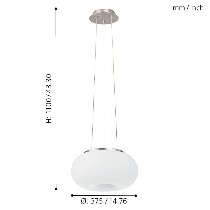 Eglo - LED RGB Ściemnialny żyrandol na lince OPTICA-C LED/21W/230V śr. 37,5 cm