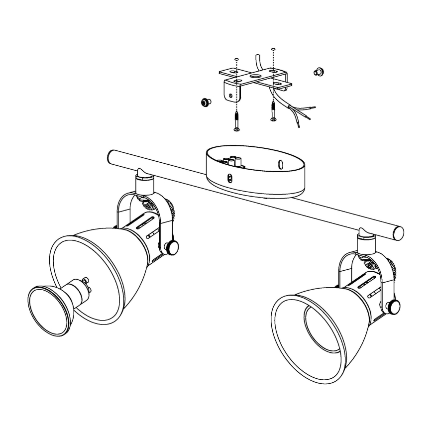 Eglo - LED Oświetlenie punktowe 2xGU10/3,3W/230V