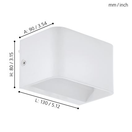 Eglo - LED Kinkiet LED/6W/230V