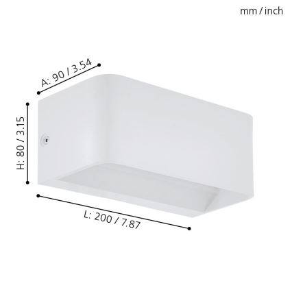 Eglo - LED Kinkiet LED/10W/230V