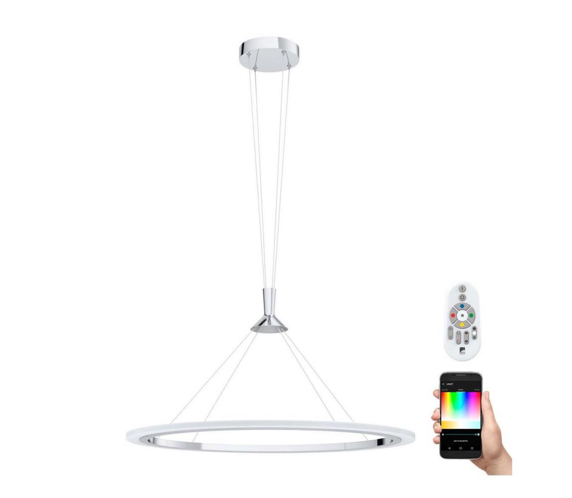 Eglo 98427 - LED RGB Ściemnialny żyrandol na lince HORNITOS-C LED/37W/230V + pilot
