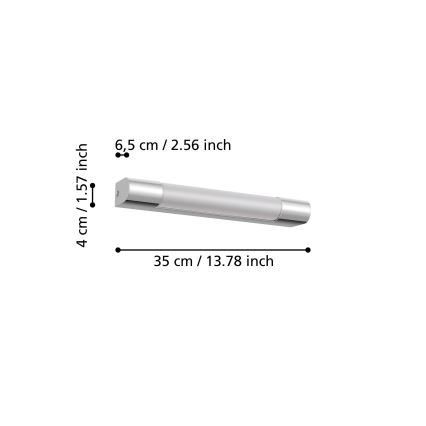 Eglo 98442 - Oświetlenie LED do lustra łazienkowego TRAGACETE LED/8W/230V IP44