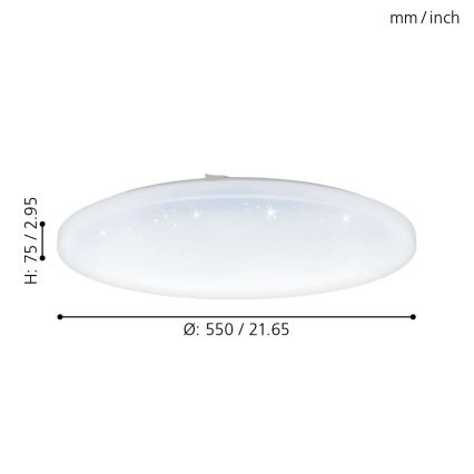 Eglo - LED Plafon LED/49,5W/230V