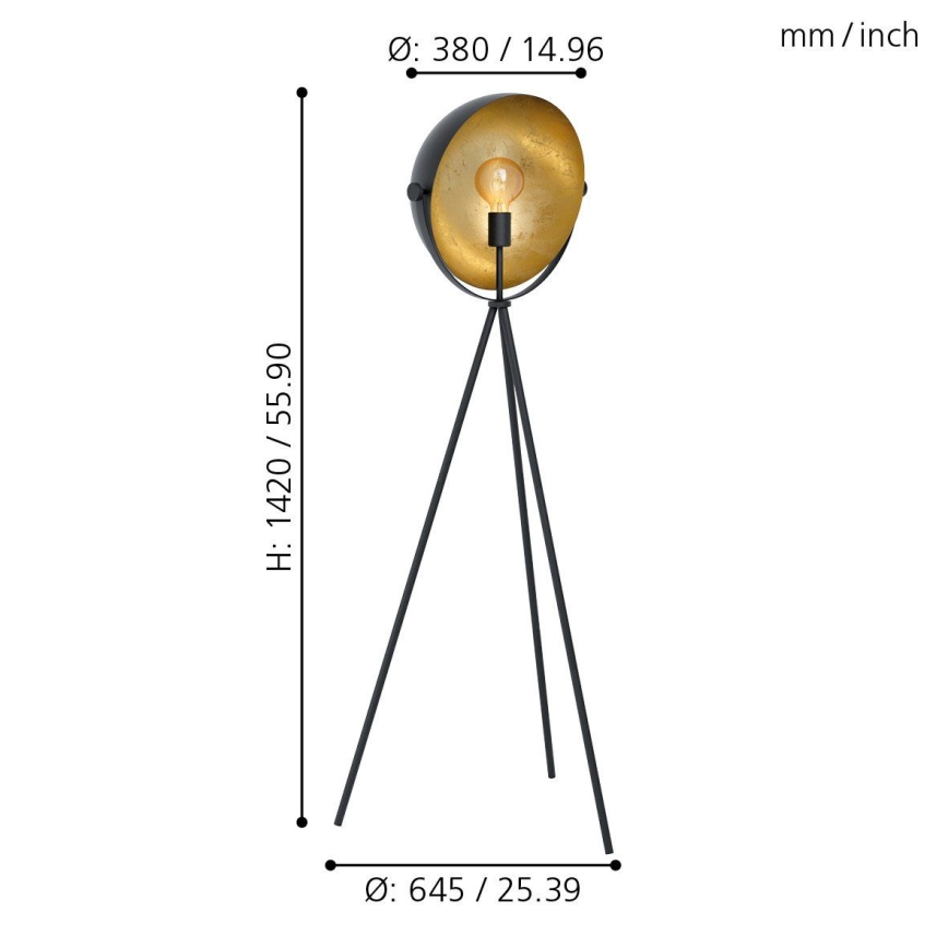 Eglo - Lampa podłogowa 1xE27/40W/230V