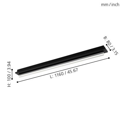 Eglo 98494 - LED lampa sufitowa SPADAFORA LED/25W/230V