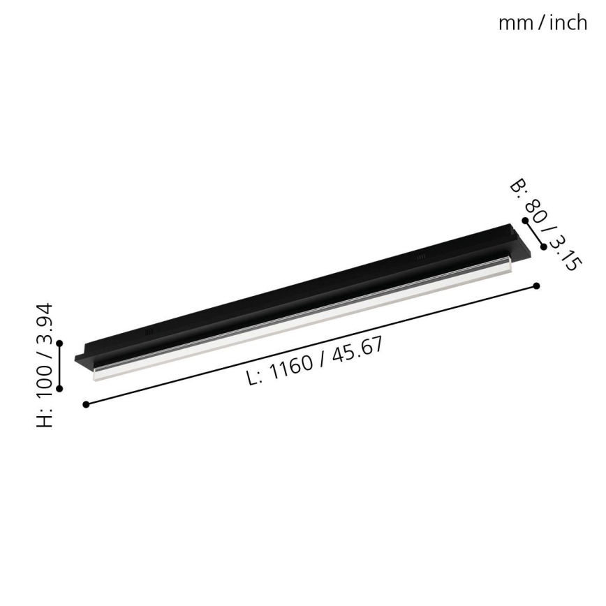 Eglo 98494 - LED lampa sufitowa SPADAFORA LED/25W/230V