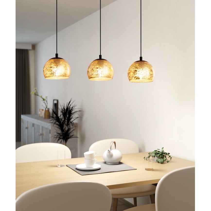 Eglo - Żyrandol na lince 3xE27/40W/230V