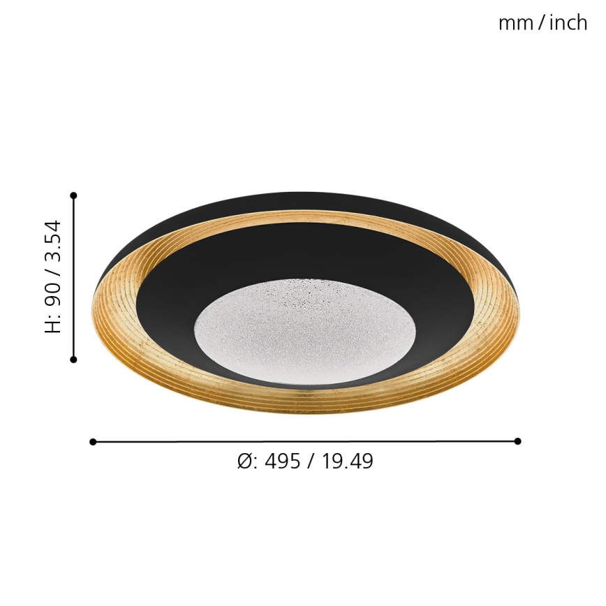 Eglo - LED Plafon ściemnialny LED/24,5W/230V + ZS