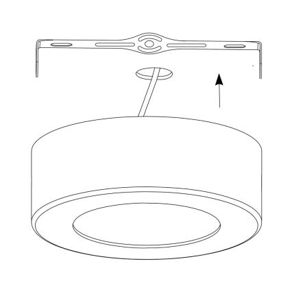 Eglo - LED RGB Plafon ściemnialny FUEVA-C LED/21W/230V