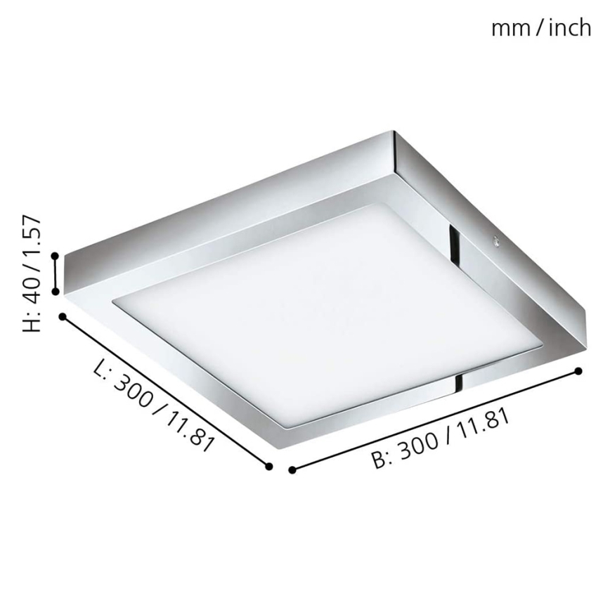 Eglo - LED RGBW Regulowane natynkowe oświetlenie sufitowe FUEVA-C LED/21W/230V Bluetooth IP44