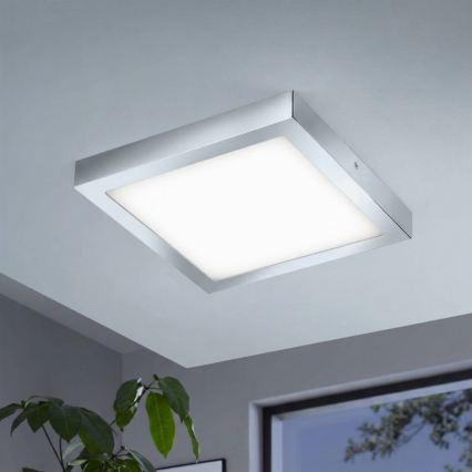 Eglo - LED RGBW ściemnialna lampa sufitowa FUEVA-C LED/21W/230V Bluetooth IP44 30x30 cm