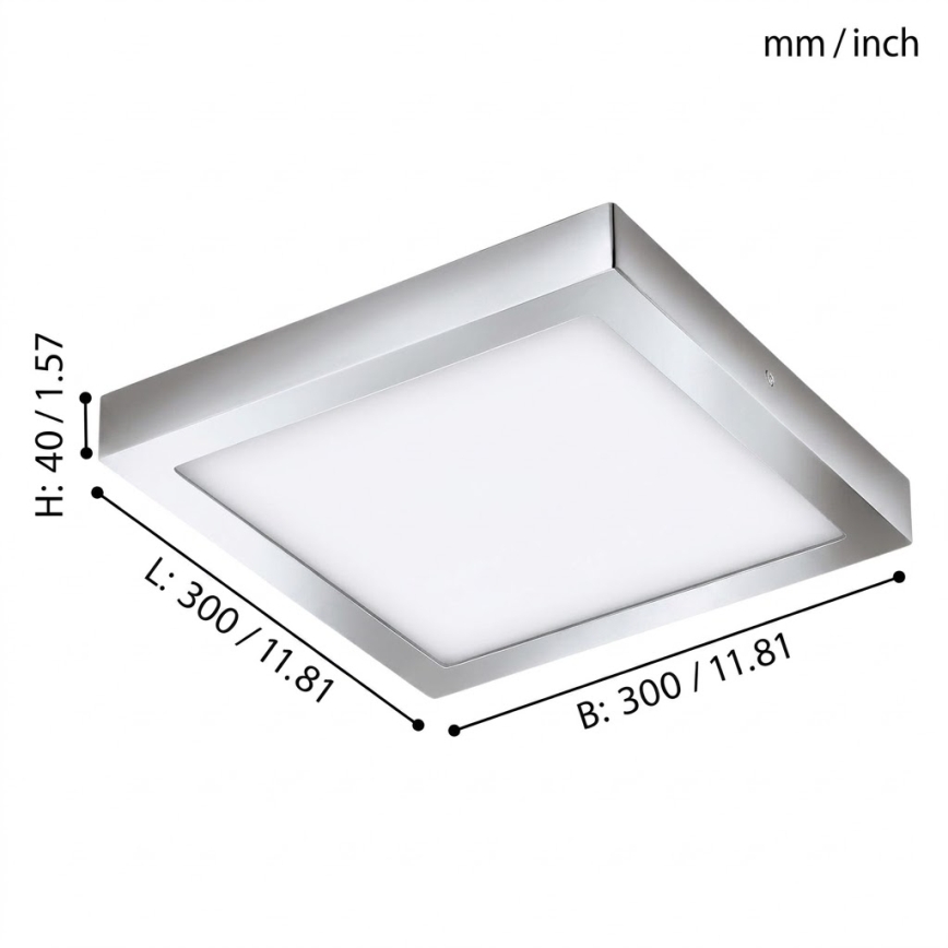 Eglo - LED RGBW ściemnialna lampa sufitowa FUEVA-C LED/21W/230V Bluetooth IP44 30x30 cm