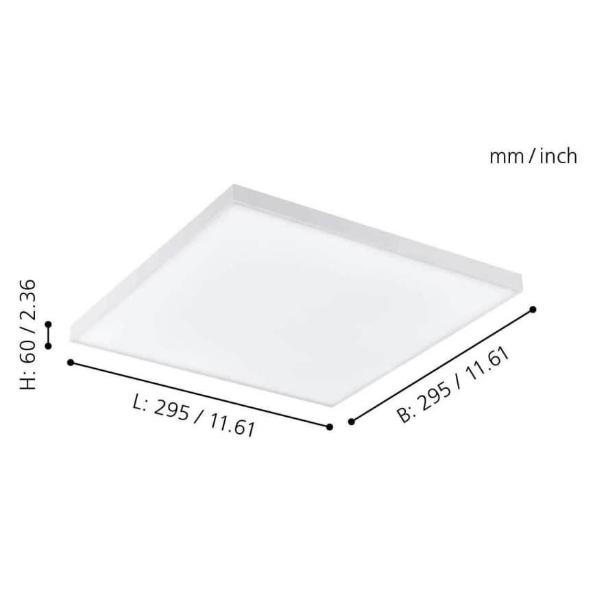 Eglo - LED RGB Plafon ściemnialny TURCONA-C LED/15W/230V + pilot zdalnego sterowania