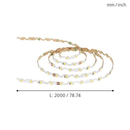 Eglo - Taśma LED LED/9,6W/230V/24V 2m