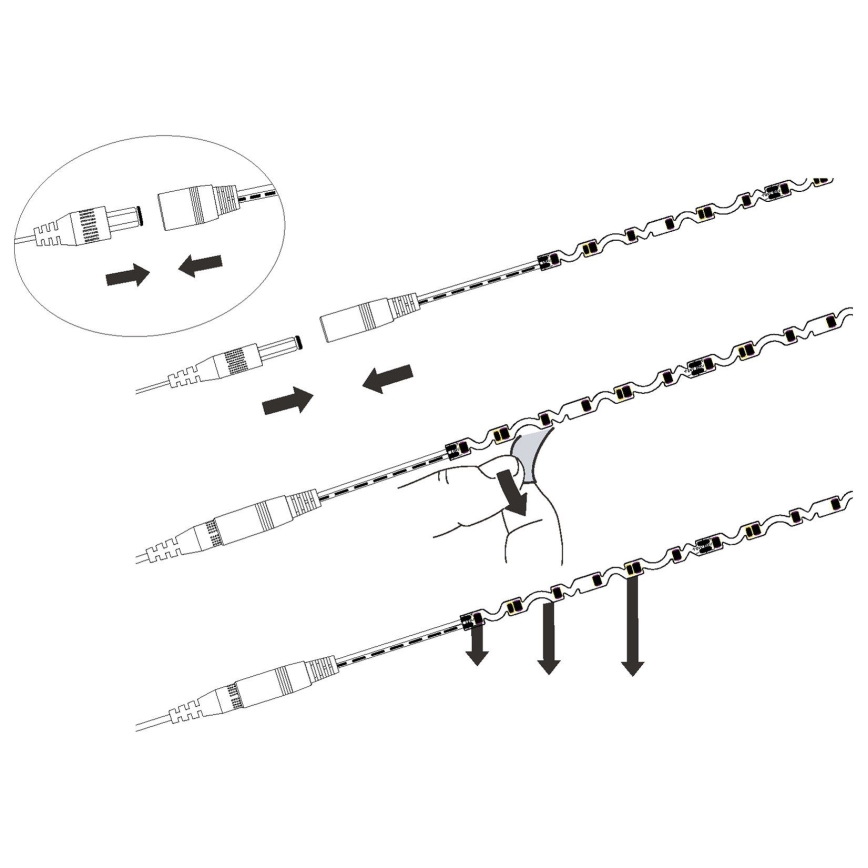 Eglo - Taśma LED LED/9,6W/230V/24V 2m