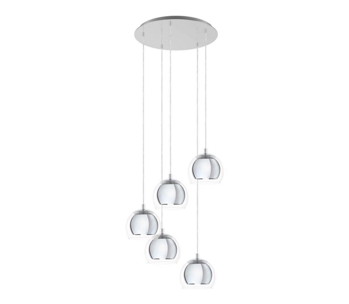 Eglo 98596 - Żyrandol na lince ROCAMAR 5xE27/28W/230V