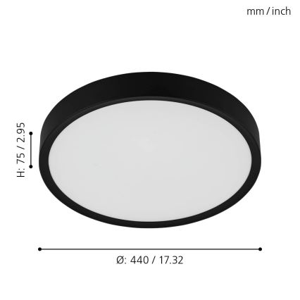 Eglo - LED Plafon LED/33,5W/230V