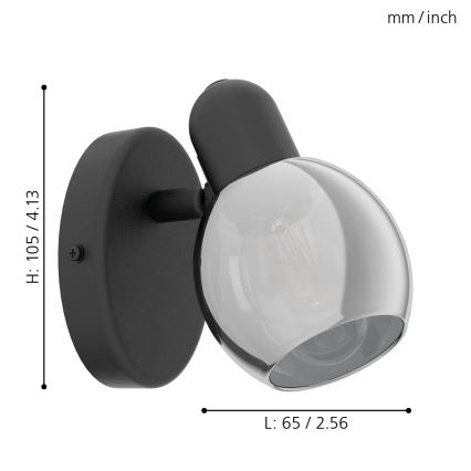Eglo - Kinkiet punktowy 1xE14/10W/230V