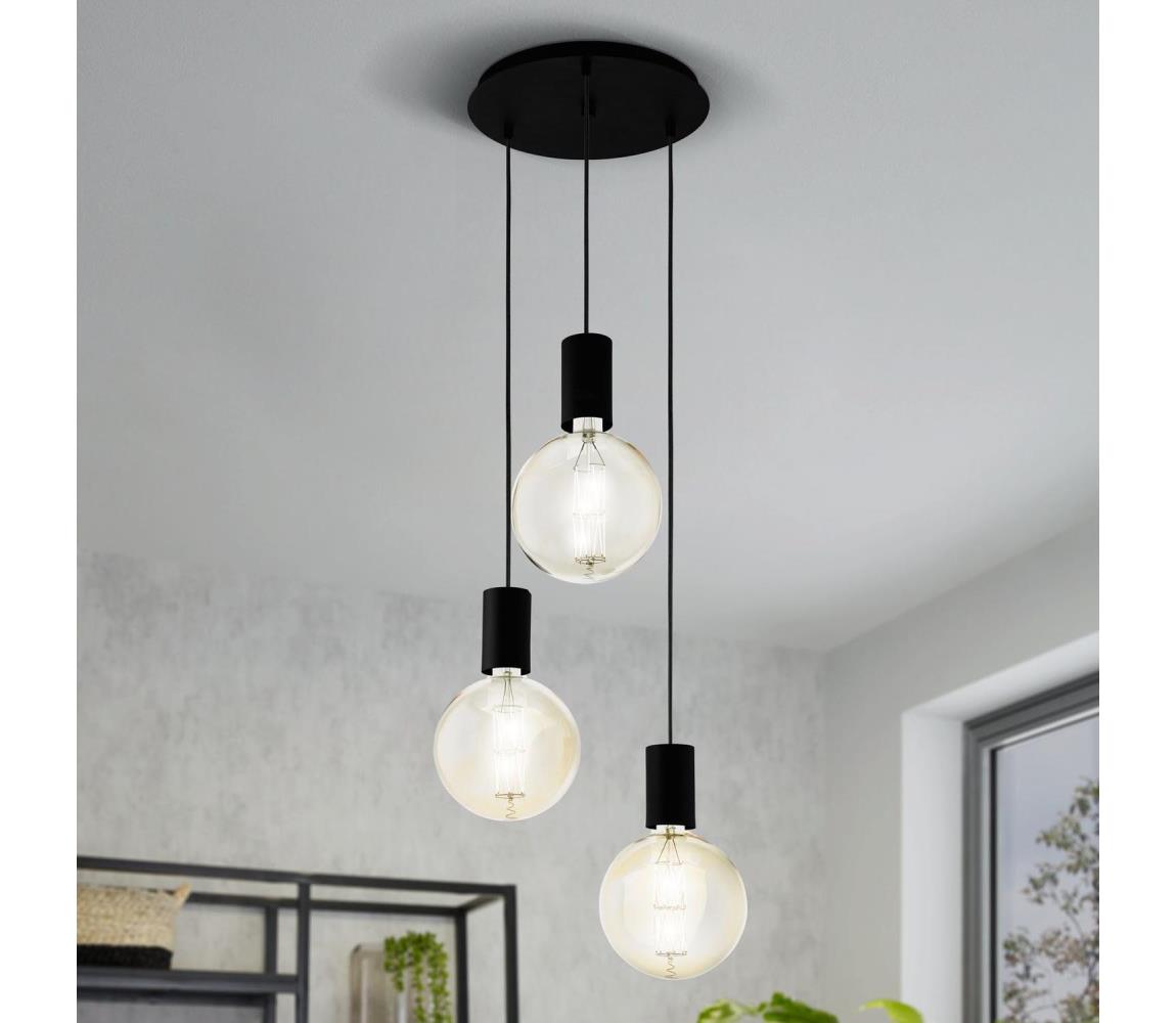 Eglo 98663 - Żyrandol na lince POZUETA 3xE27/40W/230V