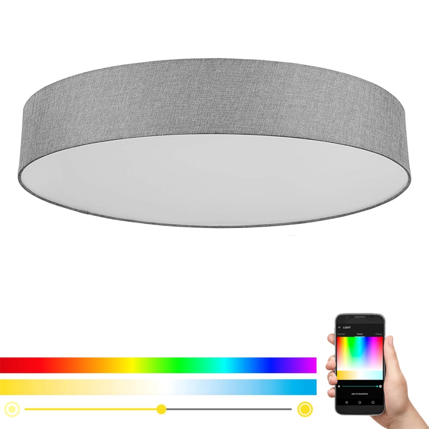 Eglo - Ściemniana lampa sufitowa LED RGB ROMAO-C LED/42W/230V + RC