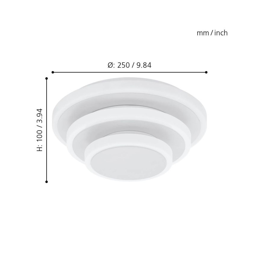 Eglo - LED Plafon LED/11,4W/230V + LED/8,6W + LED/5,4W