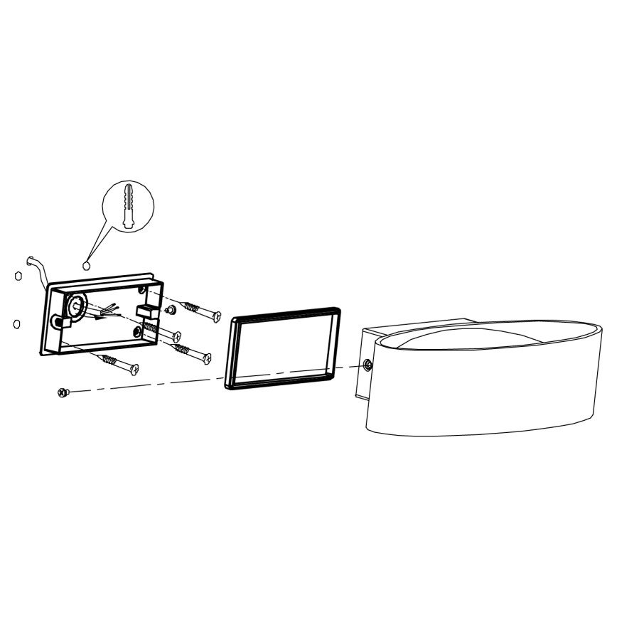 Eglo - LED Kinkiet zewnętrzny LED/10W/230V IP44