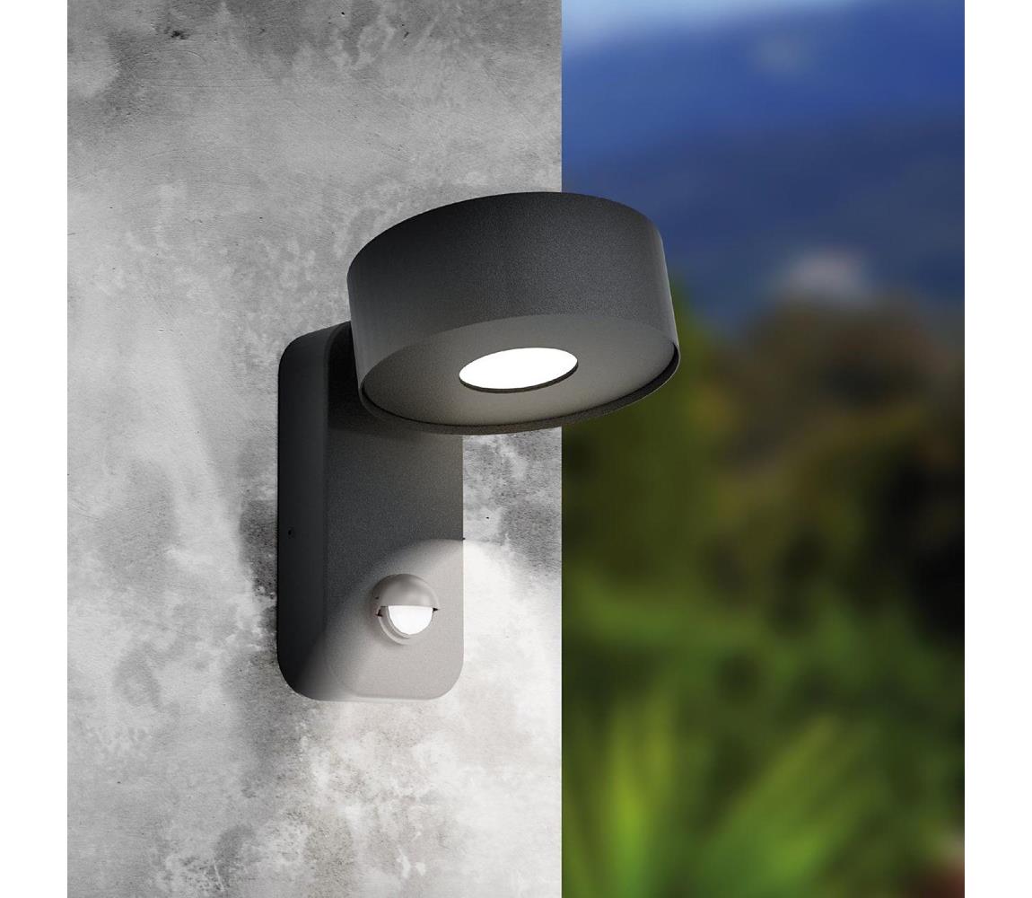 Eglo 98738 - LED Kinkiet zewnętrzny z czujnikiem PALOSCO LED/6W/230V IP44